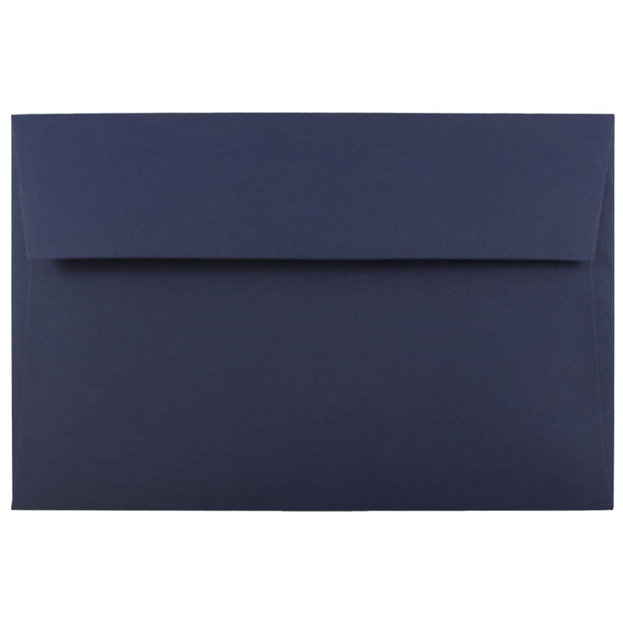 JAM Paper A10 Navy Blue Recycled Invitation Envelopes